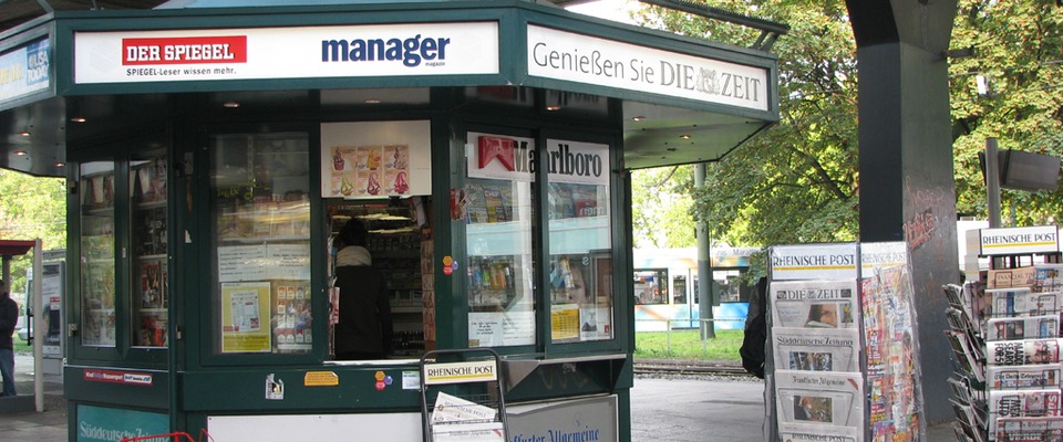 Kiosk-Zeitungen-Presse