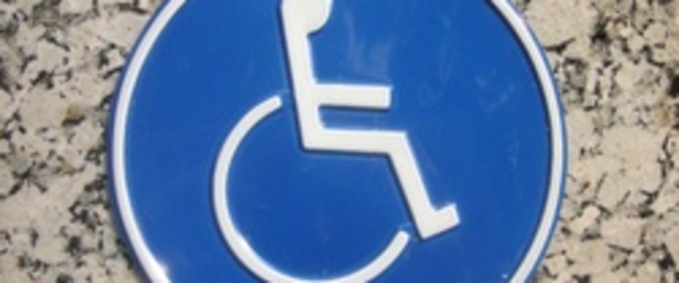 Parkschild für Rollstuhlfahrer
